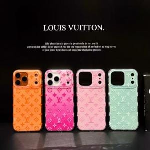 LV Glitter Monogram Case for iPhone 17/16/15 Series - Slim Soft TPU LV Glitter Monogram Case for iPhone 17/16/15 Series - Slim Soft TPU