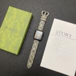 Gucci Premium Genuine Leather Apple Watch Strap Band