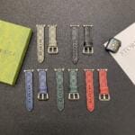Gucci Premium Genuine Leather Apple Watch Strap Band