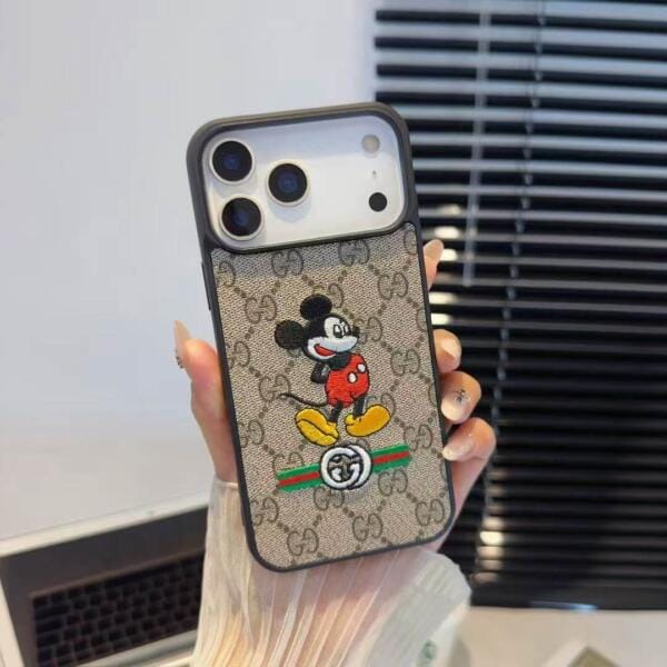 Artisan Embroidered Animal Case for iPhone 17 Series | Gucci-Inspired Slim Cover