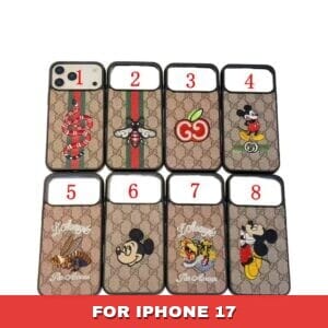 Artisan Embroidered Animal Case for iPhone 17 Series | Gucci-Inspired Slim Cover - 17