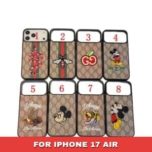 Artisan Embroidered Animal Case for iPhone 17 Series | Gucci-Inspired Slim Cover - 17 AIR