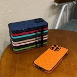 Gucci Embossed Leather Full Cover iPhone Case