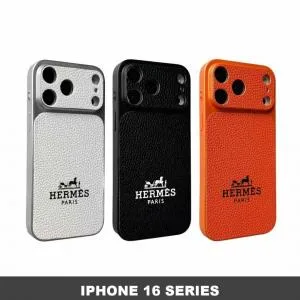 H Grain Leather Leather Ultra-Slim Case iPhone 16 Series