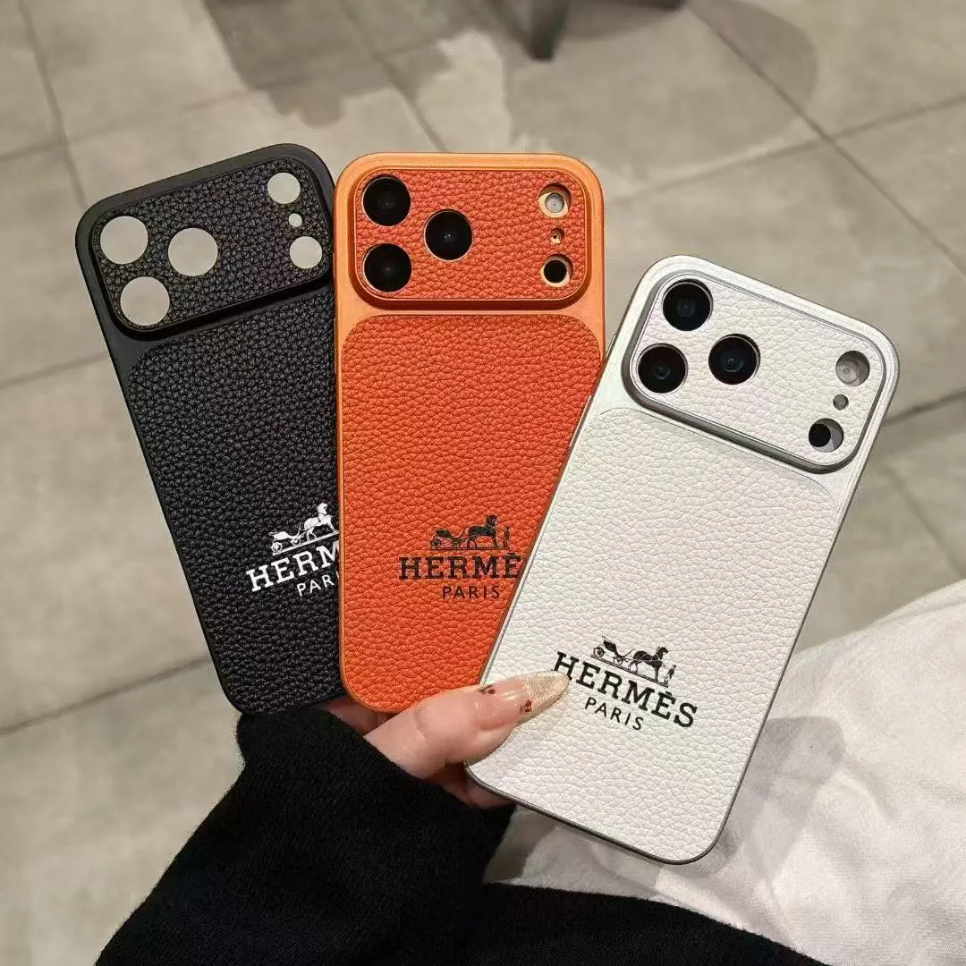 iPhone 17 Pro Max Hermes Style Leather Case Collection