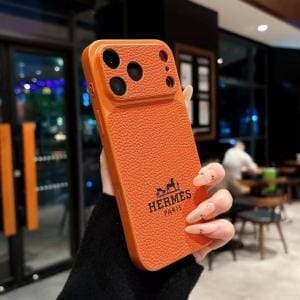 H Grain Leather Leather Ultra-Slim Case iPhone 16 Series