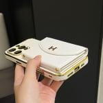 Hermès Leather Mirror Wallet Phone Case