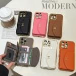 Hermès Leather Mirror Wallet Phone Case