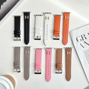 Hermès Leather Apple Watch Band Strap 42 44 45 49mm Hermès Leather Apple Watch Band Strap 42 44 45 49mm