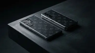Luxury Louis Vuitton Monogram Eclipse cases for Samsung S25 Ultra and Z Fold 5