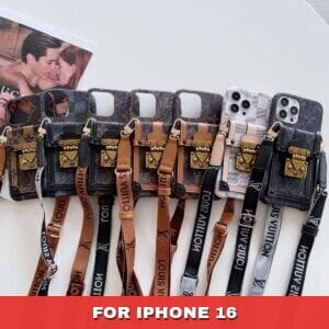 Crossbody Trunk Lock LV Case for iPhone 17 - 11 Pro & Max - 16
