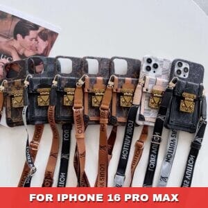 Crossbody Trunk Lock LV Case for iPhone 17 - 11 Pro & Max - 16 PRO MAX
