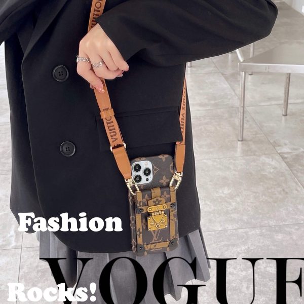 LOUIS VUITTON Back Flip Wallet Case for iPhone 13 Pro Max