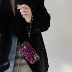 Louis Vuitton Purple Leopard Phone Case w/Chain Louis Vuitton Purple Leopard Phone Case w/Chain