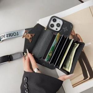 Louis Vuitton Organ Card Holder Case with Crossbody Phone Case - IPHONE 12 PRO MAX Louis Vuitton Organ Card Holder Case with Crossbody Phone Case - IPHONE 12 PRO MAX
