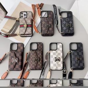 Louis Vuitton Organ Card Holder Case with Crossbody Phone Case - IPHONE 12 PRO MAX