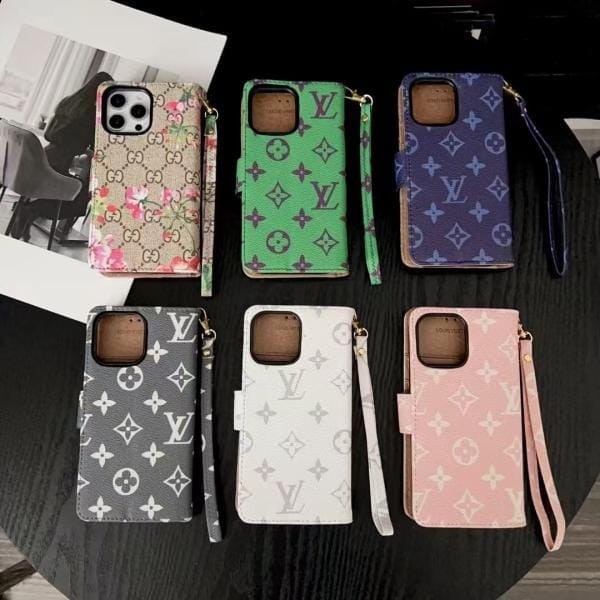 Classic Louis Vuitton Wallet Folio Leather Case for iPhone 16 14 12 13 15 Pro Max - Bright colors Classic Louis Vuitton Wallet Folio Leather Case for iPhone 16 14 12 13 15 Pro Max - Bright colors