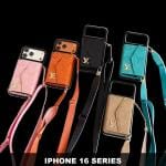 LV iPhone 17 Series Side-Opening Wallet Case - Empreinte Leather & Lanyard