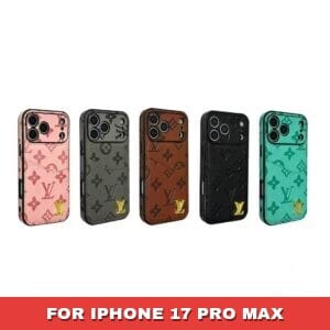 Luxury LV Empreinte Leather Case for iPhone 17 Pro Max & Series | Designer Monogram with Card Slot - 17 PRO MAX