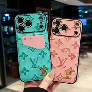 Luxury LV Empreinte Leather Case for iPhone 17 Pro Max & Series | Designer Monogram with Card Slot