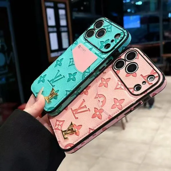 Luxury LV Empreinte Leather Case for iPhone 17 Pro Max & Series | Designer Monogram with Card Slot