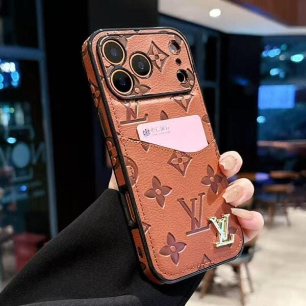Luxury LV Empreinte Leather Case for iPhone 17 Pro Max & Series | Designer Monogram with Card Slot Luxury LV Empreinte Leather Case for iPhone 17 Pro Max & Series | Designer Monogram with Card Slot
