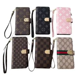 Louis Vuitton Monogram Folio Clutch for iPhone 17 Series | Zipper Wallet Case with Card & Cash Slots