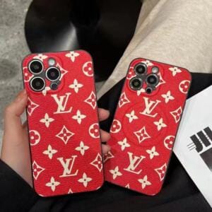 Premium Louis Vuitton Red Monogram Magsafe iPhone Case - IPHONE 12 PRO MAX