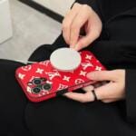 Premium Louis Vuitton Red Monogram Magsafe iPhone Case Premium Louis Vuitton Red Monogram Magsafe iPhone Case
