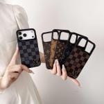 Metal Logo Case for iPhone 17, Air, Pro Max - Slim Designer Leather