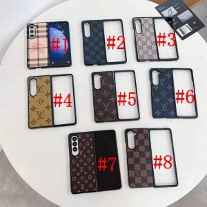 Louis Vuitton Leather Protective Thin Case for Samsung Galaxy Z Fold 6