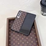 Louis Vuitton Leather Protective Thin Case for Samsung Galaxy Z Fold 6