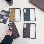 Louis Vuitton Leather Protective Thin Case for Samsung Galaxy Z Fold 6