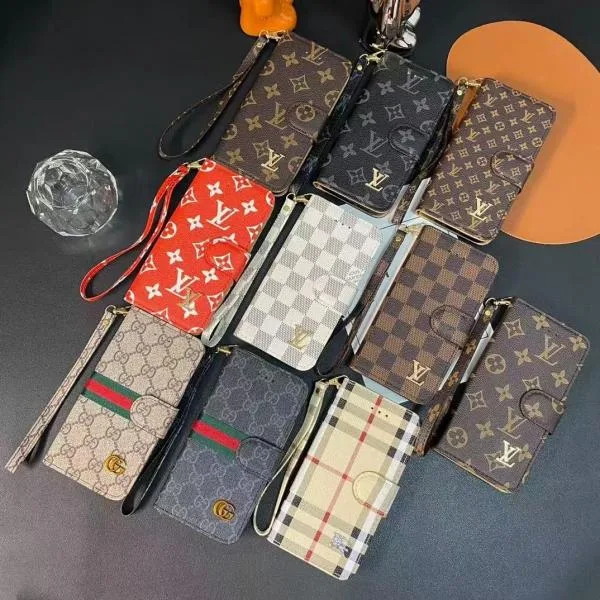 Louis Vuitton Folio Wallet Case for Galaxy S22 - S25 Plus Ultra