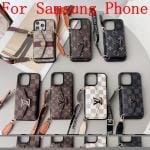 Louis Vuitton Dauphine Flip Card Holder Case for Samsung Galaxy Phone