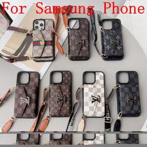 Samsung Galaxy Louis Vuitton Organ Card Holder Case with Crossbody