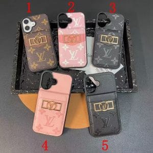 Louis Vuitton Dauphine Flip Card Holder Case for Samsung Galaxy Phone - S25 ULTRA