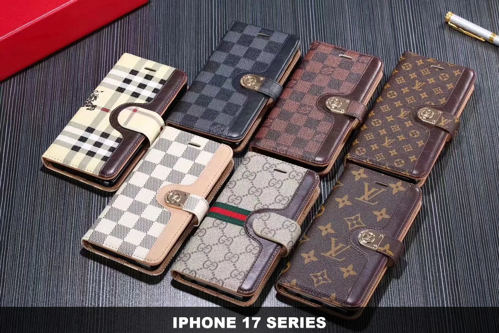 iPhone 17 Pro Max Designer Pattern Folio Cases Collection