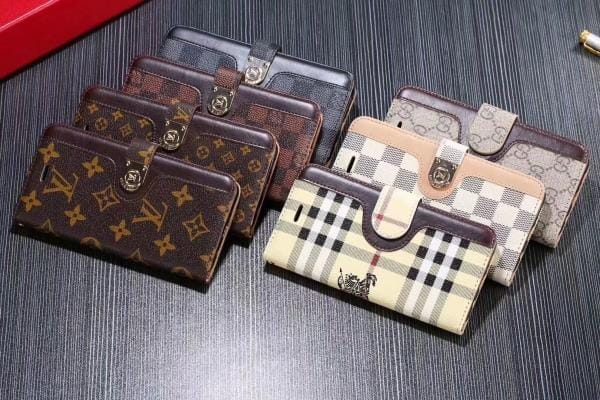 LV iPhone 17 Series Designer Pattern Wallet Case - Circular Metal Clasp