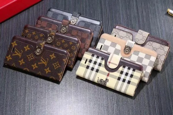 LV iPhone 17 Series Designer Pattern Wallet Case - Circular Metal Clasp LV iPhone 17 Series Designer Pattern Wallet Case - Circular Metal Clasp