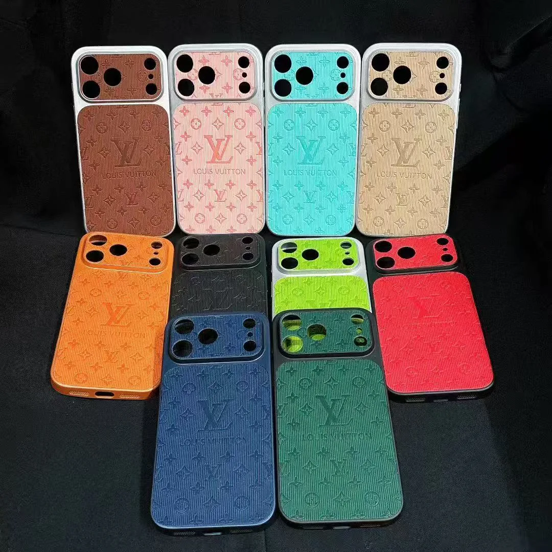 iPhone 17 Vertical Grain LV Leather Case Collection