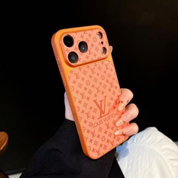 LV Monogram Ultra-Slim Split Leather Case for iPhone 17 Series