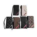 Color Block LV Folio Wallet Case for iPhone 12 - 17 Pro Max