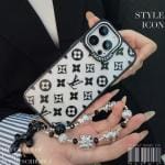 Louis Vuitton Clear Phone Case w/ Cute Chain