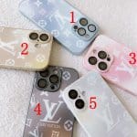 Louis Vuitton Cute Gradient Color Glass Phone Case w/Camera Lens