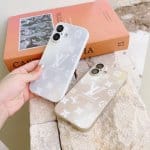 Louis Vuitton Cute Gradient Color Glass Phone Case w/Camera Lens