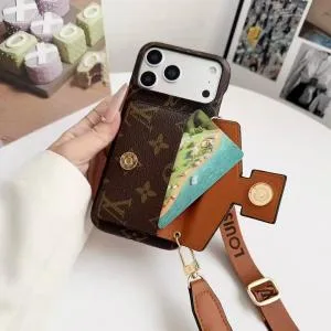 iPhone 17 / Pro / Max Crossbody Case - Dauphine Style Wallet & Wide Strap iPhone 17 / Pro / Max Crossbody Case - Dauphine Style Wallet & Wide Strap