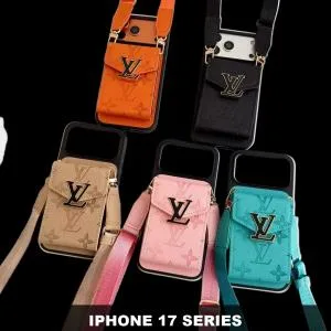 LV iPhone 17 Series Crossbody Wallet Case - Empreinte Accordion Slot