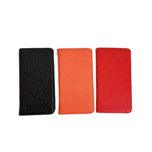 Classic Louis Vuitton Empreinte Embossed Card Holder Wallet Case for iPhone 17, Air, 17 Pro, 17 Pro Max