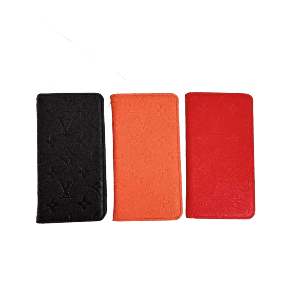 Classic Louis Vuitton Empreinte Embossed Card Holder Wallet Case for iPhone 17, Air, 17 Pro, 17 Pro Max